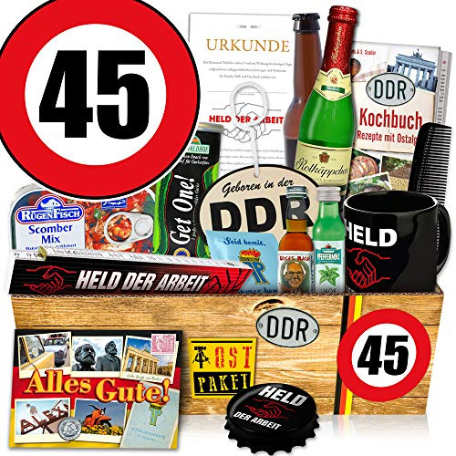 Männer Paket DDR/Geburtstag 45 / Geschenk für Ihn/Männer Geschenkbox