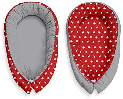 Multifunktionale Kuschelnest Babynest Kokon für Babys und Säuglinge, Nestchen, Reisebett, 100 Prozent Baumwolle, antiallergisch