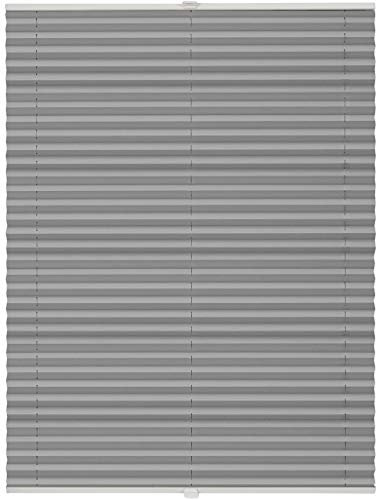ondeco Plissee ohne Bohren mit Klemmträger, Sonnenschutz für Fenster innen, Jalousien Fenster ohne Bohren Blickdicht, Faltrollo Sichtschutz für Tür Fensterrahmen, Rollo Hellgrau 40x130 cm