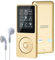 Lychee - Lettore musicale digitale, lettore MP3/MP4, 8 GB, lettore musicale HiFi portatile, senza perdita di suono, con musica/video/registrazione vocale/radio FM, supporta fino a 64 GB (oro)