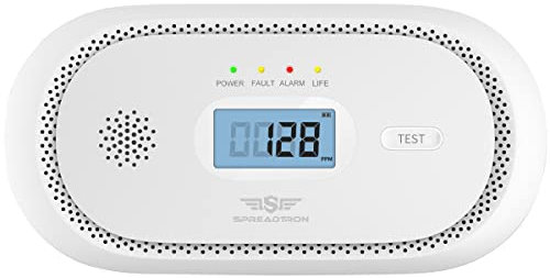 Spreadtron Carbon Monoxide Alarm Detector, LCD Digital Display Carbon Monoxide Detector, CO Alarm Detector with 5-Year Replaceable Battery and Peak Value Memory