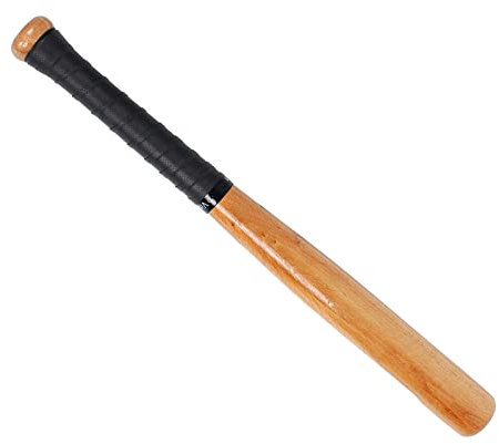 Yuecuu Mazza da baseball in legno, racchetta sportiva da baseball con impugnatura antiscivolo, 64 cm