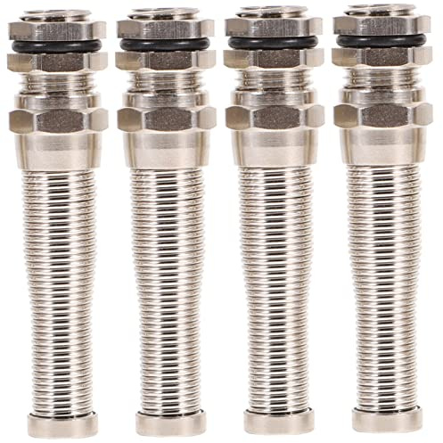 balacoo Messing Kabelverschraubungen Metall Kabel Kits Adaptador Kabelmuffe Kabelverbinder Zugentlastung Messing Kabelverschraubung Zugentlastung Zugentlastung Silber Wasserdichtes