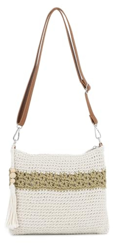 SUKUTU Women’s Handwoven Crossbody Purse Summer Beach Straw Messenger Bag Woven Cotton Handmade Shoulder Handbag
