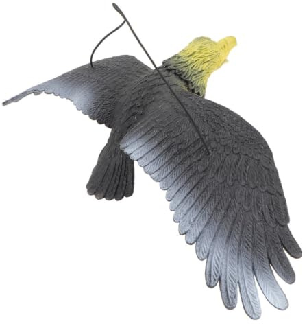 SUPVOX Hanging Eagle Ornament Large Simulated Bird Decoy Plastic Eagle Model for Garden Yard Outdoor Decoration