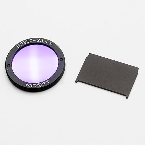 MidOpt Near-IR Bandpass Filter for Machine Vision, BP Series, Broad Bandwidth, Range: 820-910nm, BP850-25.4 C-Mount, Fits C-Mount Cameras