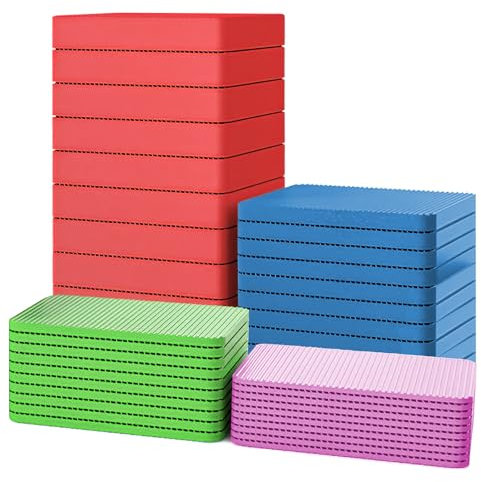 Riceel Lot de 40 plaques de vitrage, espaceurs universels, en plastique, 60 x 40 mm, cales d'écartement