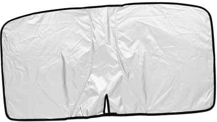 CHILDWEET Tissu Pare-Soleil Installation Enduit, Pare-Brise Argenté Protection, UV Facile, pour Voiture, pour Conduite et Confidentialité