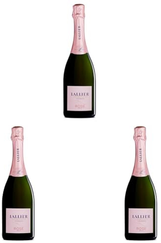 LALLIER Grand Rosé - Champagner Brut - Frischer, eleganter Rosé Champagner aus Chardonnay, trocken - Lallier Expert Line - 1 x 0,75 l (Packung mit 3)