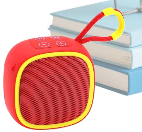 Générique Wireless Speakers, Stereo Gadget with Handle, 3.56x3.56x2.11in Lightweight Travel Tech, Waterproof Accessory for Kitchen Cooking Camping Pool Outdoor Party Hiking Adventure