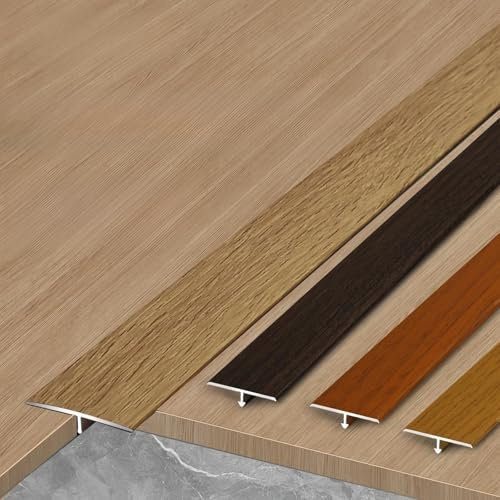 Coayuou Abschlussprofil Aus Aluminium T-Formleisten Übergangsleiste Boden 90cm* 3 Stück Abschlussprofil Laminat Übergangsprofil Für Laminat, Parkett & Vinyl(Option 1,2.5cm)