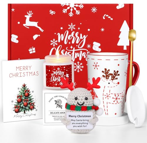 MEIMUCUL Weihnachtsgeschenke für Frauen, Tasse Weihnachten Geschenke,Rituals Geschenkset Frauen,Lustige Geschenkideen Ideen für Mama,Beste Freundin,Schwester, Kollegen,Frau