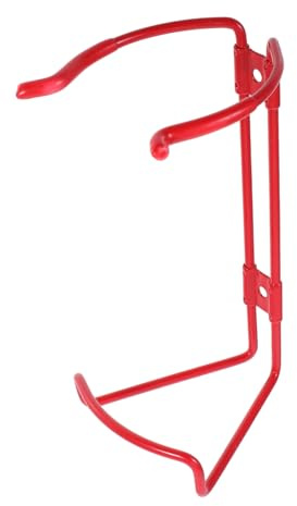BUGUUYO Supporto Montaggio Rosso per Design e Estintore da Ferro Parete Versatile Robusto, Staffa di Foro Diametro 5mm per Casa e Ufficio