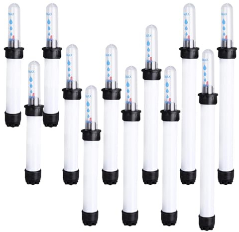 Feuchtigkeitsmesser-Set – Wasserstandsanzeige, Anzeige | 12 Stück Blumenkasten-Sensor, Indoor-Bonsai-Garten, Hydrokultur-Pflanzzubehör, Bodenfeuchtigkeitsmonitor, Pflanzenpflege-Messgerät, Sukkul