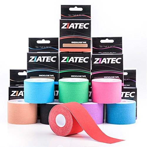 ZiATEC Pro Kinesiologie Tape - Physio-Tape, Farbe:2 x pink