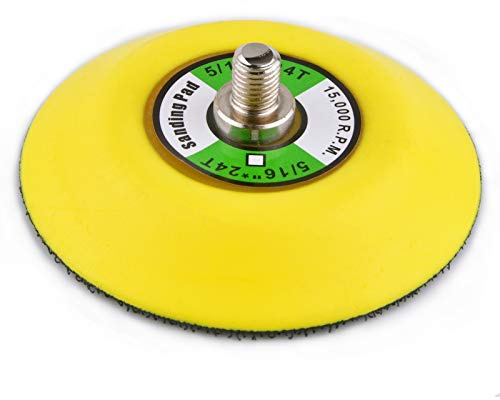 Klett Schleifteller polierpad 75mm (3) ，Gewinde 8mm, für Exzenterschleifer Druckluft Winkelschleifer/Polierer Mini，1 Stück
