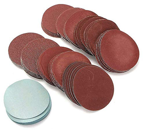 100Pcs 75mm Papier de Verre Ponçage Polissage Abrasif Disque Grain 80-3000