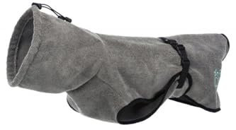 TRIXIE Hunde-Bademantel - XL - 70 cm, XL - Rückenlänge 75 cm Mehrfarbig