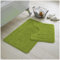GC GAVENO CAVAILIA Ultra Plush-Juego de 2 Alfombrillas de baño griegas Antideslizantes, Extra absorbentes, 100% Polipropileno, Regular (50 x 80, 50 x 40 cm), Color Verde, Normal