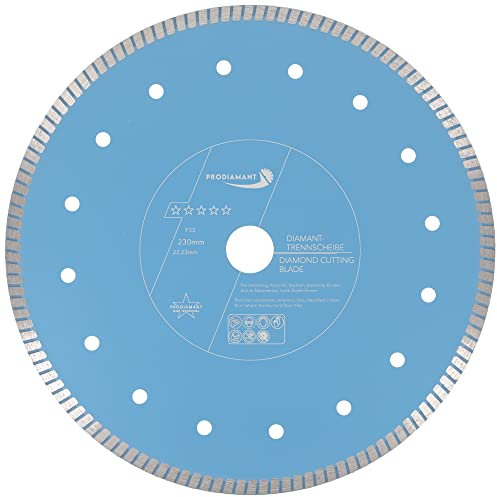 PRODIAMANT F33 Profi Diamant Trennscheibe ø 230mm für Natursteine Granit und Fliesen Bohrung 22,2mm M14 extra dünne Naturstein Diamantscheibe