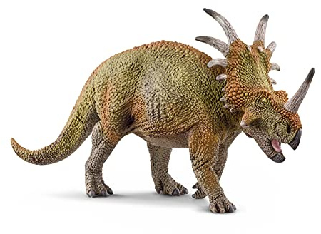 SCHLEICH Dinosaurs Realistic Styracosaurus Dinosaur Figure - Authentic and Detailed Prehistoric Jurassic Dino Toy, Highly Durable for Education and Fun for Boys and Girls, Ages 4+