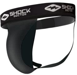 Shock Doctor Athletic Supporter with Cup Pocket, Jock Strap Protection, (Cup Not Included), Black, Adult: Large