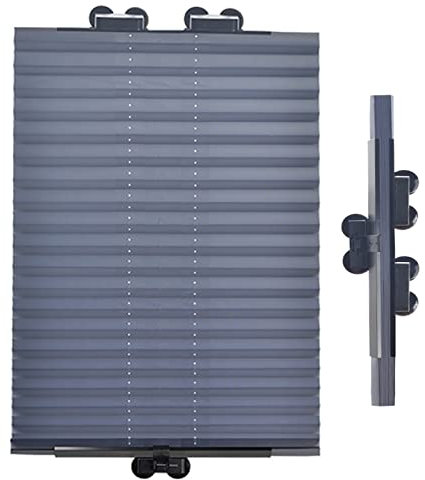 DLLY Thermo Dachfenster Rollos Ohne Bohren, Sonnenschutz-verdunkelungsrollos Mit Saugnäpfen, Plissee-rollos, Temporäre Jalousien, Für Velux- Und Roto-Fenster,70x140cm/27.6 * 55in