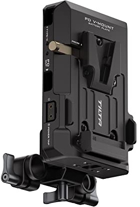 TILTA TA-BTP3-V-B Smart V Mount Battery Plate Type-C 5V USB-C PD 60W Power Supply Out Put D-Tap 14.8 W für A7S III A7M4 GH6 BMPCC 6K PRO R5C X-H2S Kamera (Batterie Nicht im Lieferumfang enthalten)