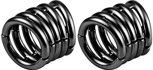 Vankula Ohr Gewichte Flesh Tunnel Weights Hangers Ringe Hoop Edelstahl für männer damen Ohrpiercing Gestreckte Schmuck 5mm 6mm 10mm 12mm