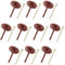 AERZETIX - C65192 - Set di 10 tasselli di isolamento 8x100mm + 10 chiodi per colpire Ø5x100mm - in nylon - mattoni materiali cavo pieno muratura pannelli polistirolo lana minerale lavori