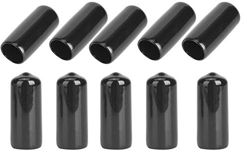 KIMISS 10 Stück Gummi, Langlebig, Pool-Queue-Spitzenschutz, Kleiner Kopf, Pool-Queue-Spitze, Billard-Abdeckungen, 2 Stück, Snooker-Club, Schutzstock-Abdeckung, Snooker-Zubehör, 13 Mm (13mm)