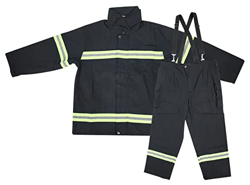 Tuta Ignifuga Abbigliamento Ignifugo, Pantaloni Protettivi Riflettenti(M) | per Vigili del Fuoco, Ignifughi, Antiacido, Antistatico, Ignifugo, Resistente al Calore