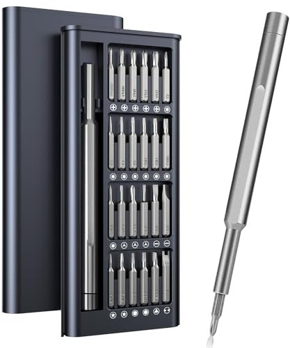 Feinmechaniker Schraubendreher Set, 25 in 1 Präzision Mini Schraubenzieher Set mit Magnetischen S2 Stahl-Bits, Tragbares Reparatur-Set, Ideal für Elektronik, Brille und Uhr