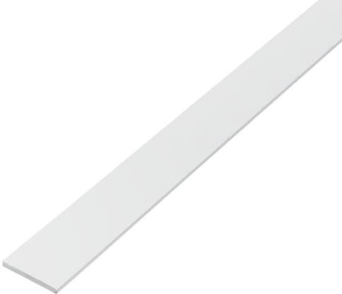 Alberts 479282 eco Barre plate en PVC-U Blanc 1000 x 30 mm