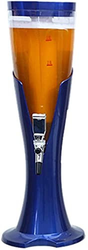 WHITEUQ Distributeur de bière, Distributeur de Boissons, Machine à Boissons pour Buffet, Tour à bière – 1,5 L/2 L/3 L, Distributeur de Tour de Boisson Transparent (B 2 L)