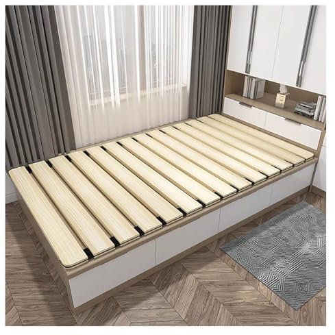 Generisch Hochleistungs-Ersatzlatten for Bunkie-Boards, aufrollbare Schlafmatratze, Bettrahmen, Holzlatten, Taillenschutz, Hartplatte(47.24x78.74in/120x200cm)