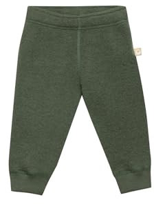 Dilling Hosen aus Merino Wollfleece für Babys - Waldgrün 92