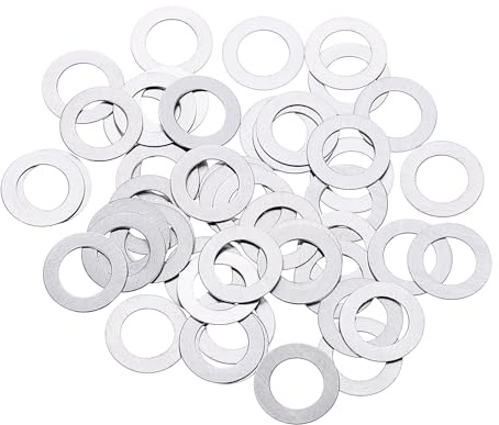 QUARKZMAN Rondelles Plates M6 en Acier Inoxydable 304, 6x10x0,2mm 50Pcs | Entretoises Plates, Ultra Fines pour Vis, Réparation Électronique, automobile
