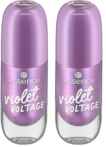 essence gel nail colour, Nagellack, Nr. 41, Violett, langanhaltend, Expressergebnis, schnelltrocknend, glänzend, acetonfrei, vegan, ohne Mikroplastikpartikel, ohne Konservierungsstoffe, 2er Pack (8ml)