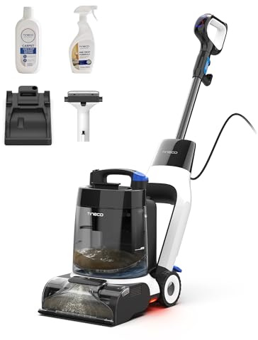 Tineco Carpet ONE Cruiser Smart Carpet Cleaner, Self-Cleaning and FlashDry, Deep Cleaning for Upholstery 75℃ PowerDry 130W Powerful Suction SmoothPower Lightweight