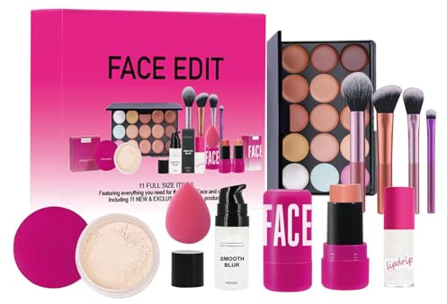 Ensemble de maquillage pour femmes, tout dans un kit de maquillage des vêtements de robe pour femmes, des pièces oculaires, 11 vêtements de cosmétiques, kit de maquillage pour femmes |