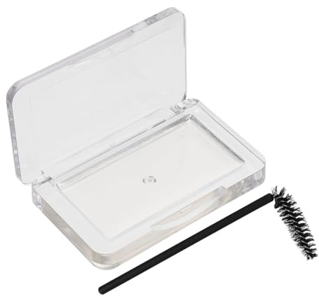 VALICLUD Pommade Coiffante pour Sourcils Wild, Gel Fixateur Sourcils, avec Brosse, Boîtier Acrylique Transparent, Accessoires Maquillage, 1 Set