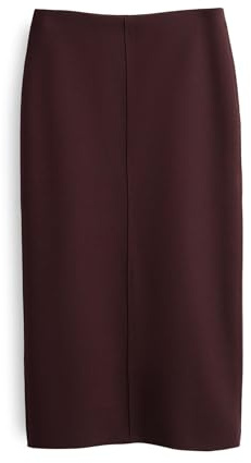OPUS Damen Midirock | RUDILA Bleistiftrock mit Komfortbund Dark Grape, 42