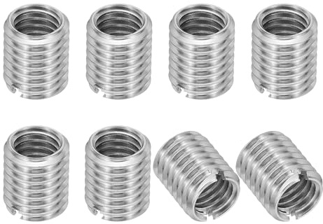 PATIKIL Raccords Filetés En Acier Inoxydable 316 Manchon Réducteur Écrou, 8 Pcs M10 x 1.5 Mâle Vers M8 x 1.25 Femelle Écrou D'insertion De Vis Fastener De Conversion 10mm
