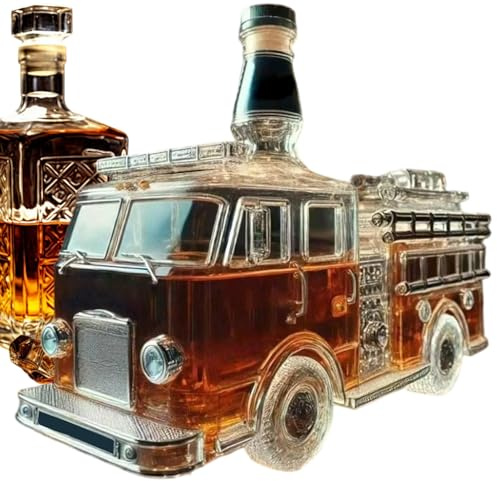Jarra de whisky – Garrafas para vino y licores con diseño de coche – Decoración coleccionable para vodka bourbon bebidas familiares Día del Padre Hombres Salón Fiesta de boda