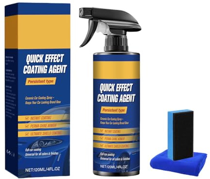 Rivestimento Idrofobo Per Auto - Sigillante Ceramico Antipolvere Con Finitura Lucida, Nano Spray Antigraffio | Per Auto, Barche, Motocicli, Camion, Casa, Finestre, Specchietti, Parabrezza, Pro