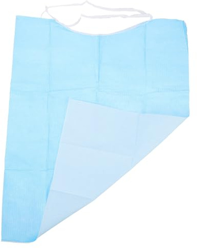 iplusmile 120 Stück Einweg Lätzchen für Erwachsene PVC Material Schnelltrocknend Praktische Pflege Lätzchen zum Essen für Senioren und Pflegebedarf Zufällige Farbe Zufällige Farbe