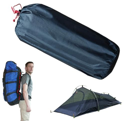 Backpacking-tält för 1 person - 240x100x77cm Produktmått, Ultralätt flygaluminium, 210D Oxford | Markpinnar Ytterväska Förvaring Bärbar 0,85 kg Vikt Stort utrymme Hög kvalitet