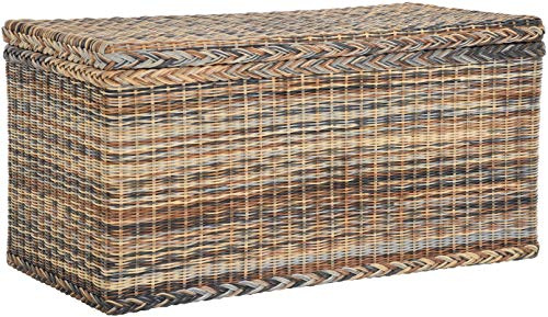 Korb-Outlet Truhe/Wäschetruhe aus Rattan (Mehrfarbig, Groß)