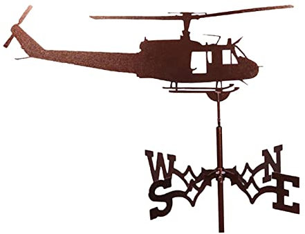 predolo Wetterfahne Windrichtungsindikatoren Home Roof Garden Farm, Hubschrauber